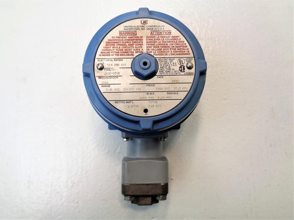 United Electric Pressure Switch J120S51B